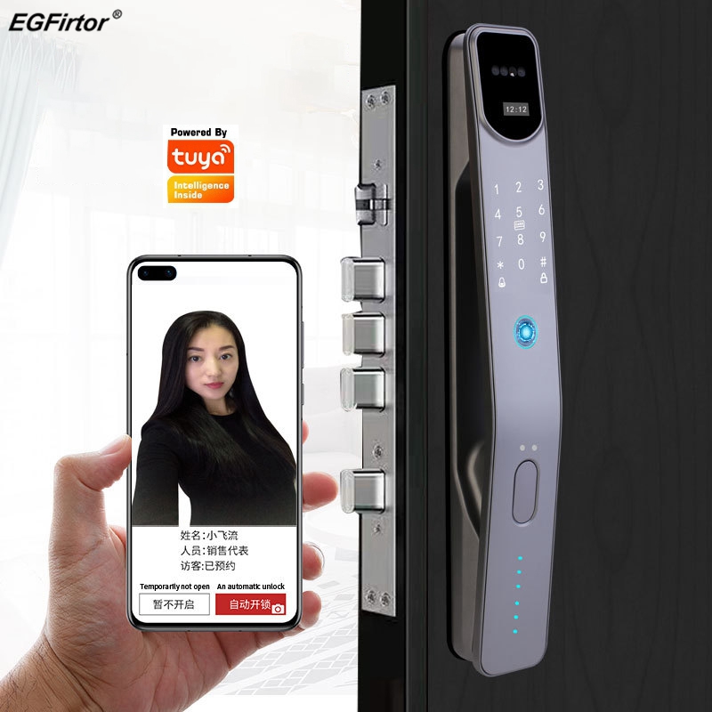 Smart Home Door Lock - Tuya-Impressão Digital Eletrônica Smart Door Lock,