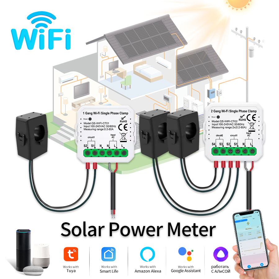 Smart Energy Monitor - Tuya inteligente wifi medidor de energia