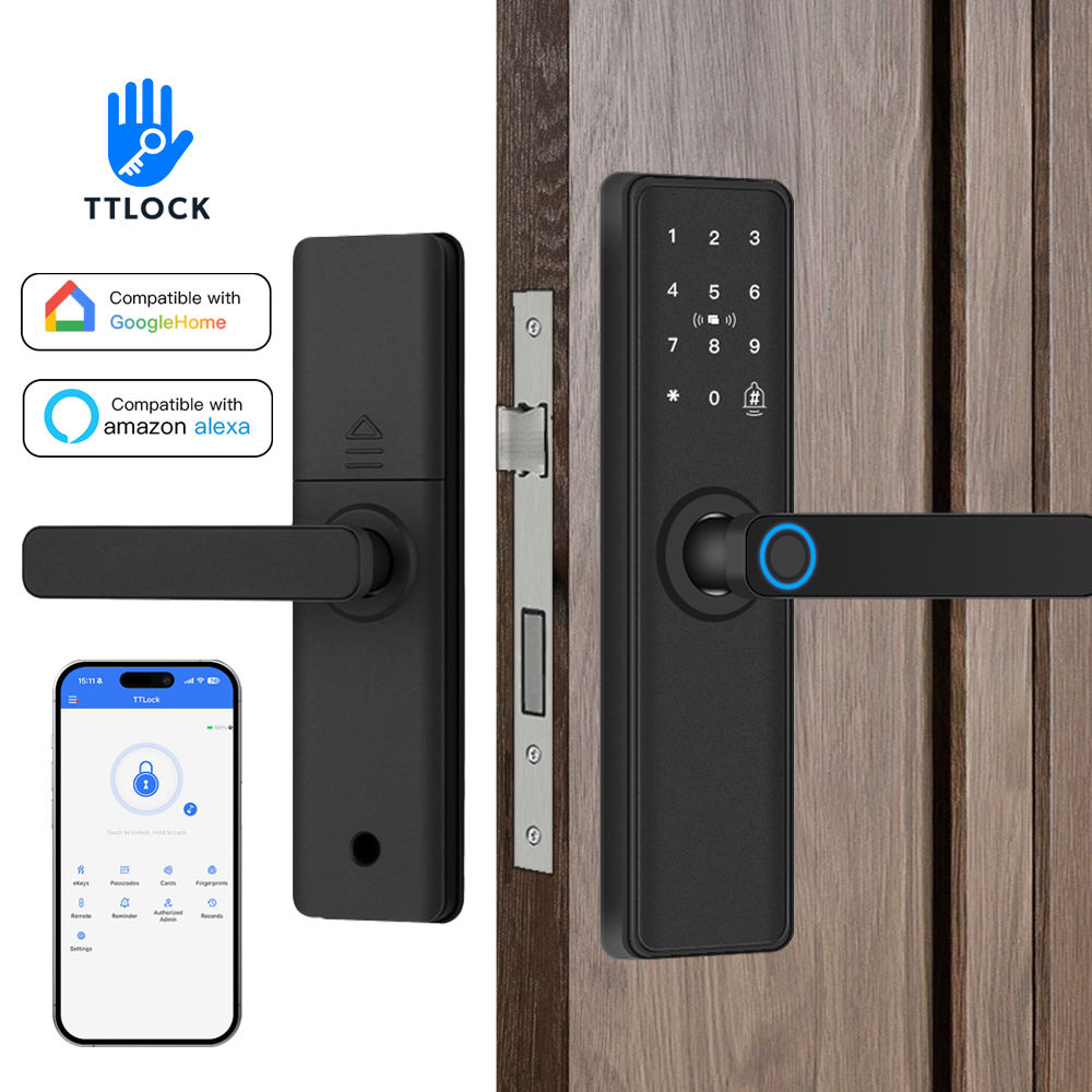 Smart Home Door Lock - Fechadura Inteligente Bluetooth Compatível com TTLock