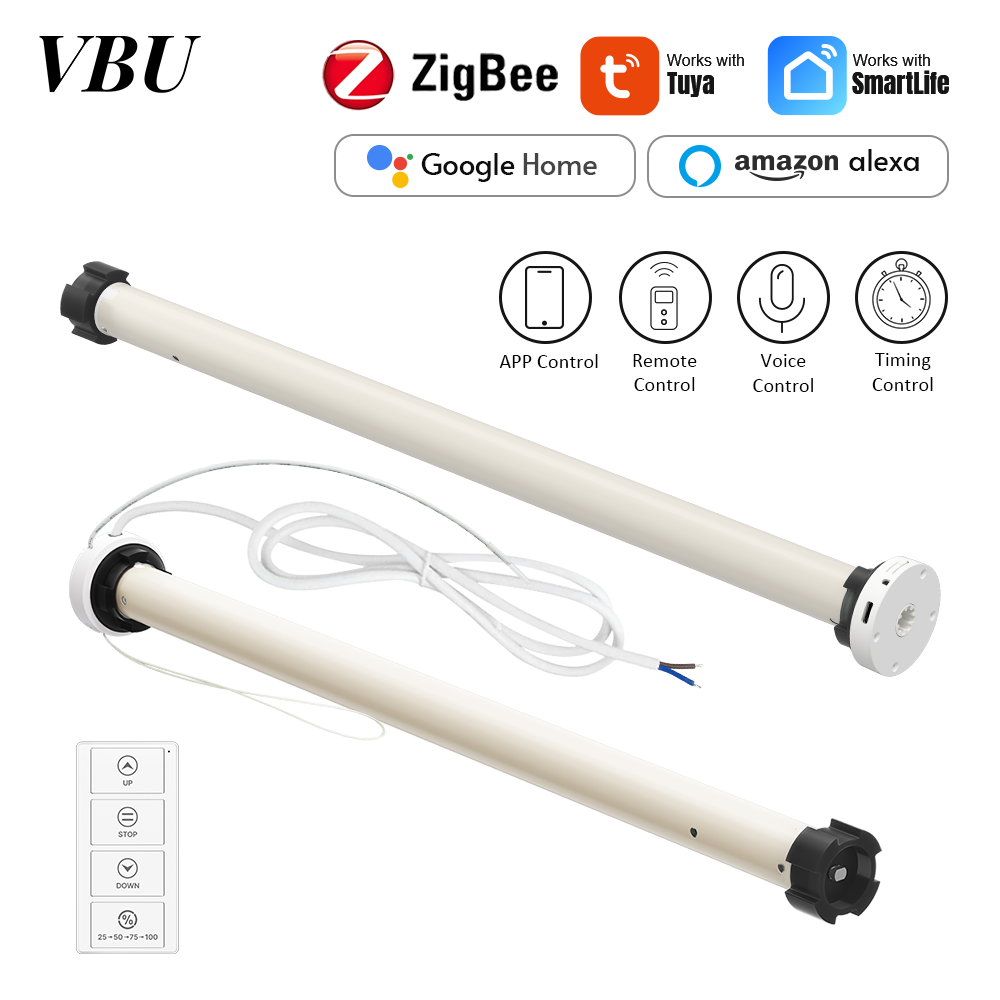 Smart Home Youtube - VBU Motor para persianas de rolo