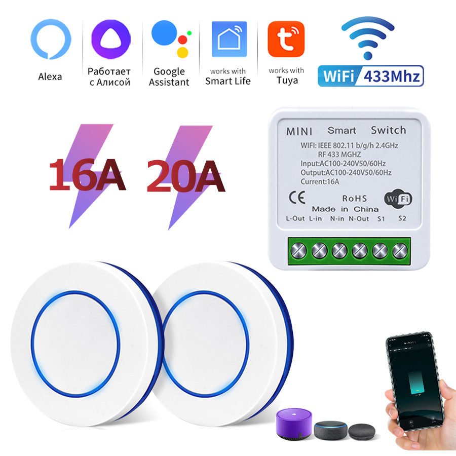 Alexa Compatible Bulb - Tuya wifi interruptor inteligente rf 433mhz