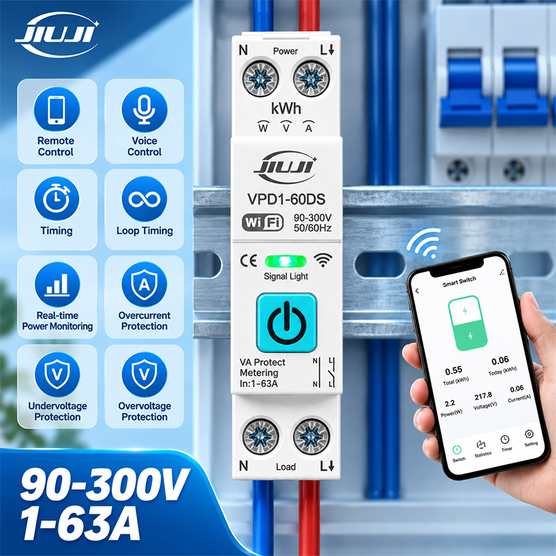 Smart Energy Monitor - Interruptor inteligente para trilho DIN com