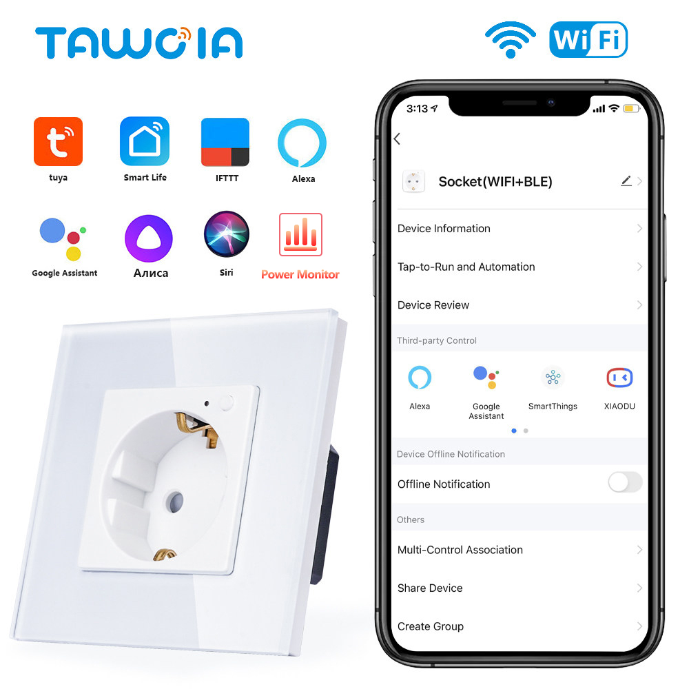Smart Home For Windows - Tawoia wifi tomada de parede padrão