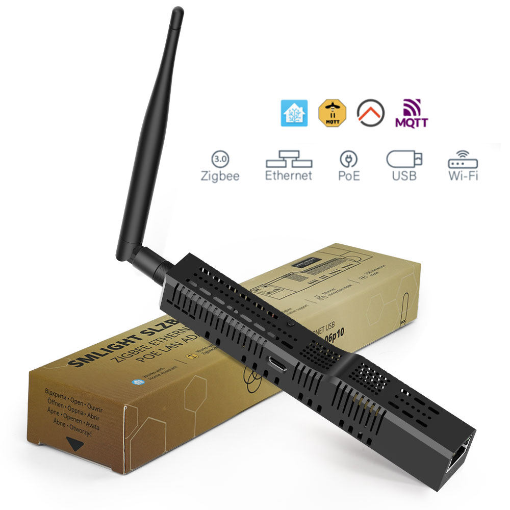 Zigbee Gateway - SMLIGHT SLZB-06P10 Zigbee 3.0 para Ethernet,