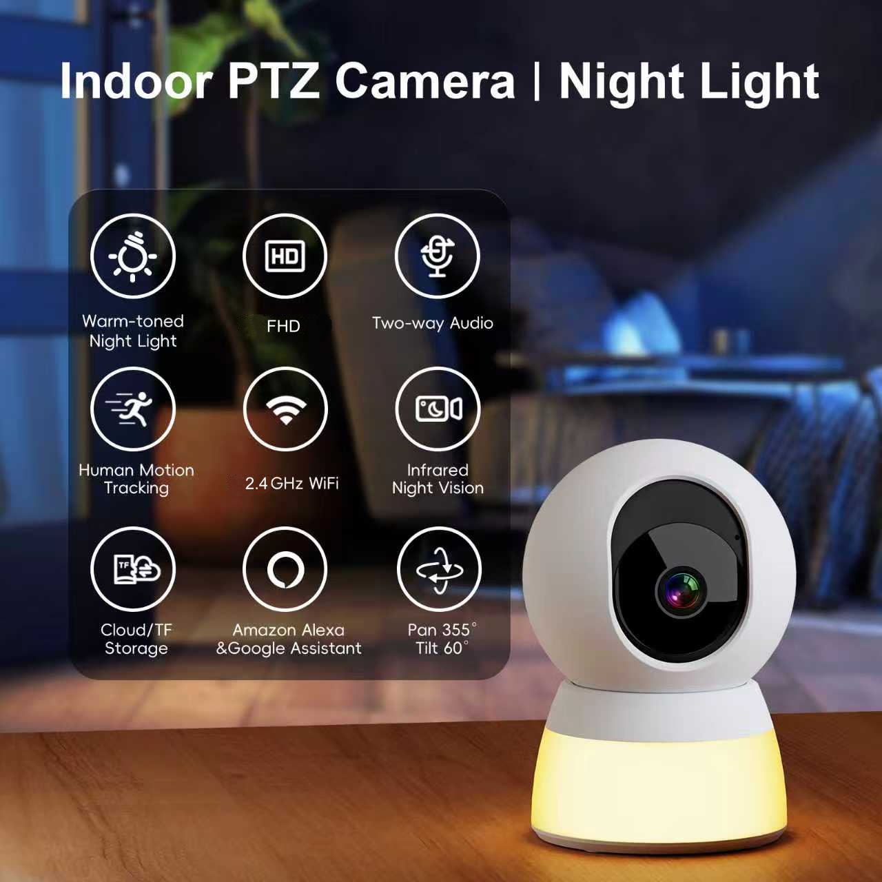 Smart Baby Night Light - Monitor de Bebê Inteligente com Luz