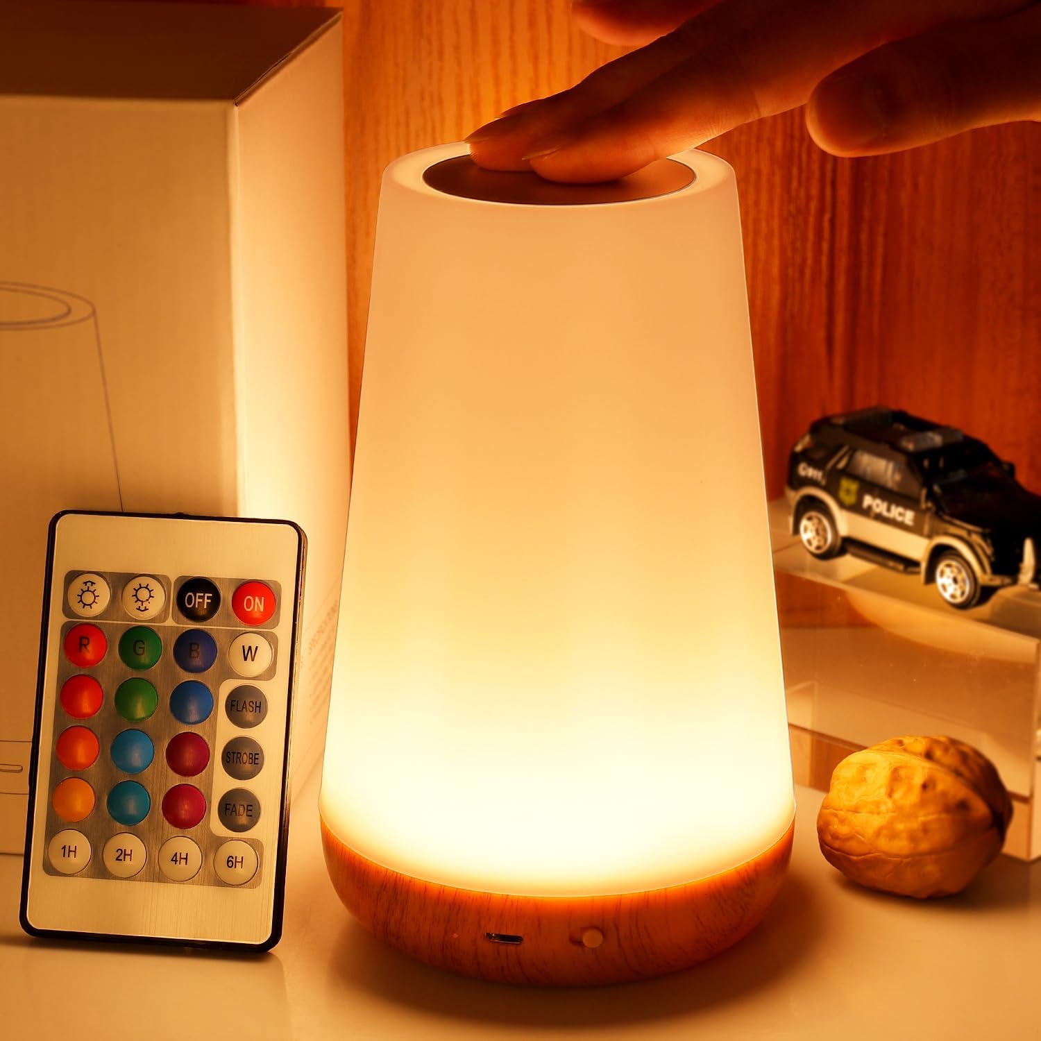 Smart Baby Night Light - Lâmpada de cabeceira portátil com 13