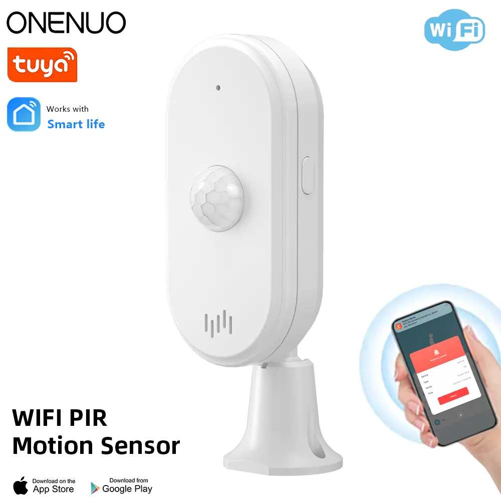 Smart Home Wiser - ONENUO-Tuya WiFi Segurança Anti-roubo Alarme, Movimento