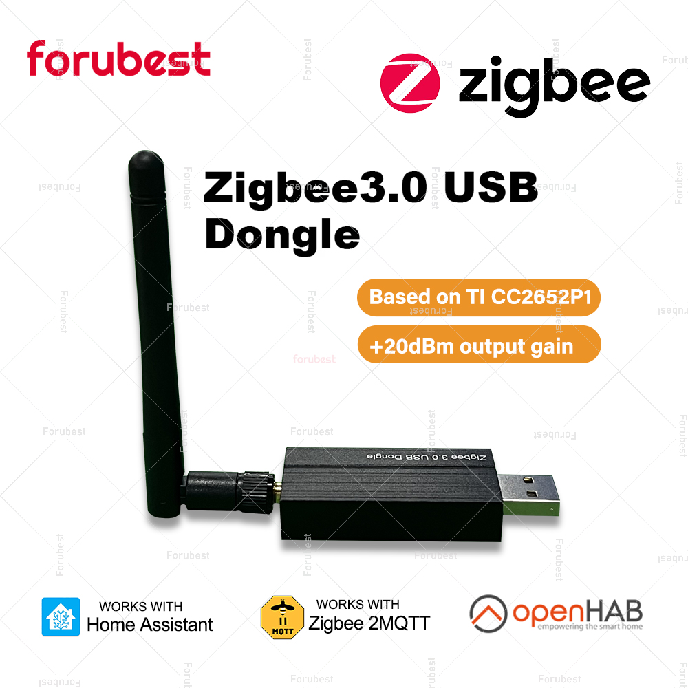 Zigbee Gateway - Zigbee 3.0 dongle usb com antena
