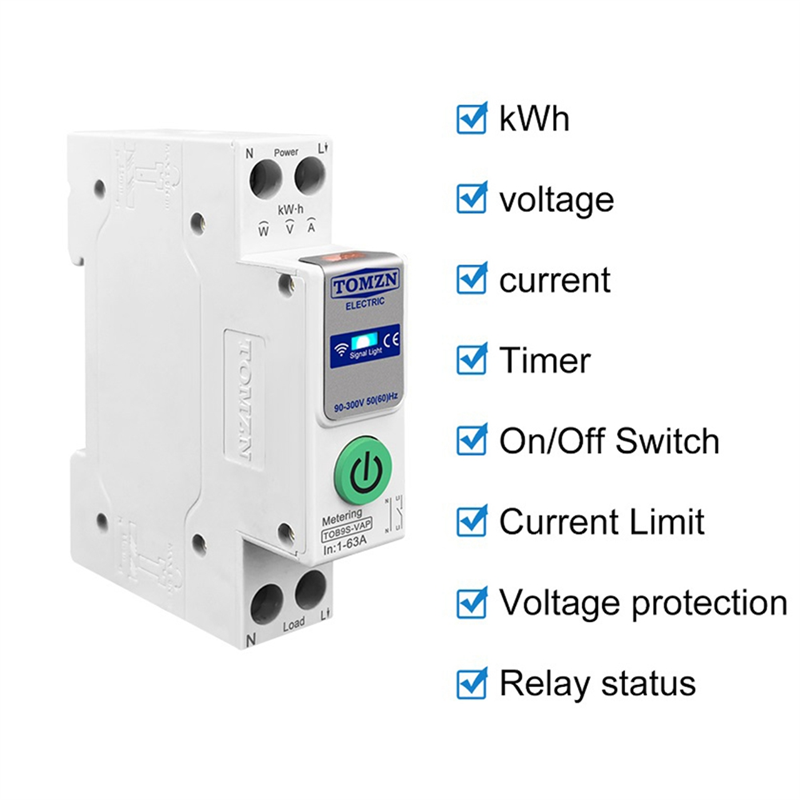ABDE-TOMZN TOB9S-VAP tuya smar - Smart Energy Monitor avaliação e preço