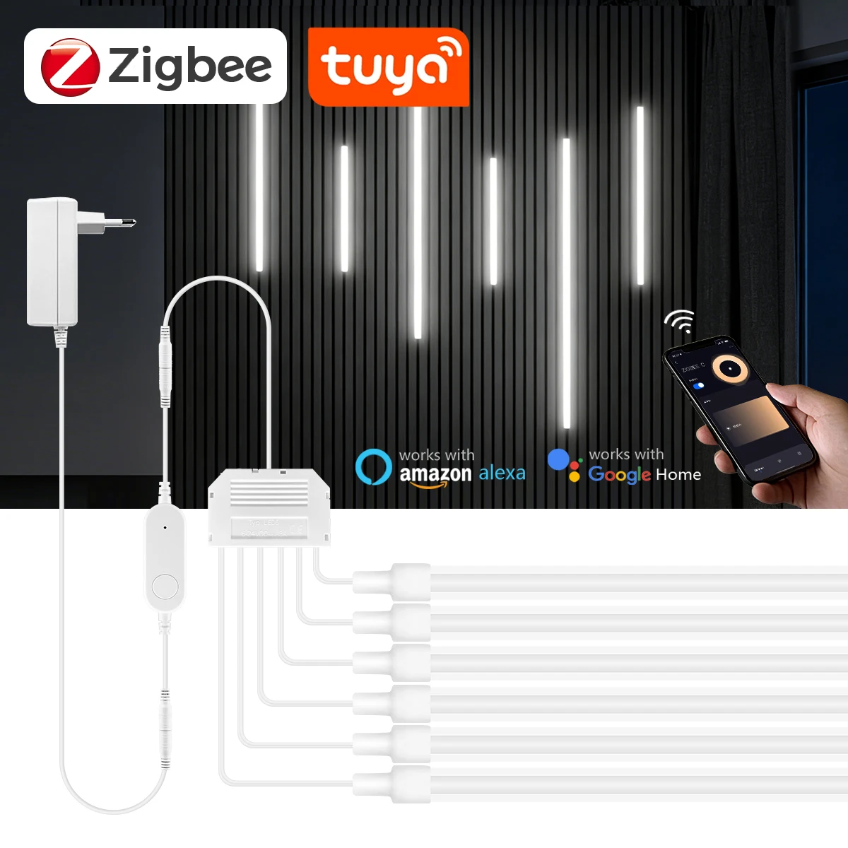 Fita de LED COB Neon Inteligen - Smart Home Youtube avaliação e preço