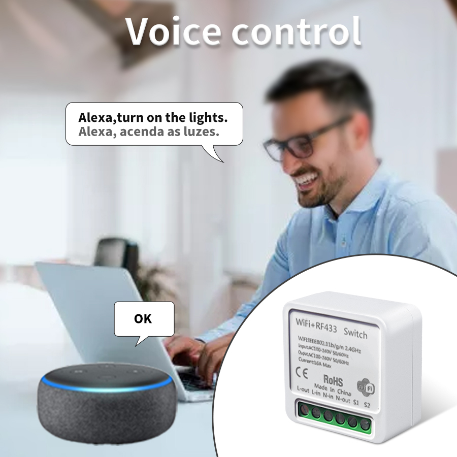 Interruptor Inteligente WiFi T - Alexa Compatible Bulb avaliação e preço