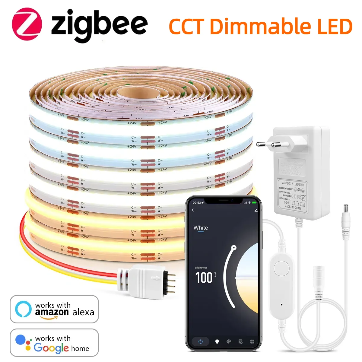 Zigbee 3.0 cct 2700k-6500k reg - Smart Home For Windows avaliação e preço