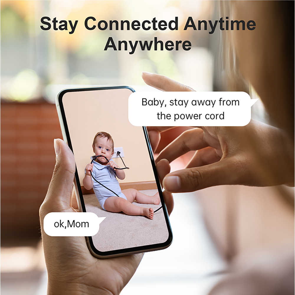 Câmera wi-fi 3mp 5g com luz no - Smart Baby Night Light avaliação e preço