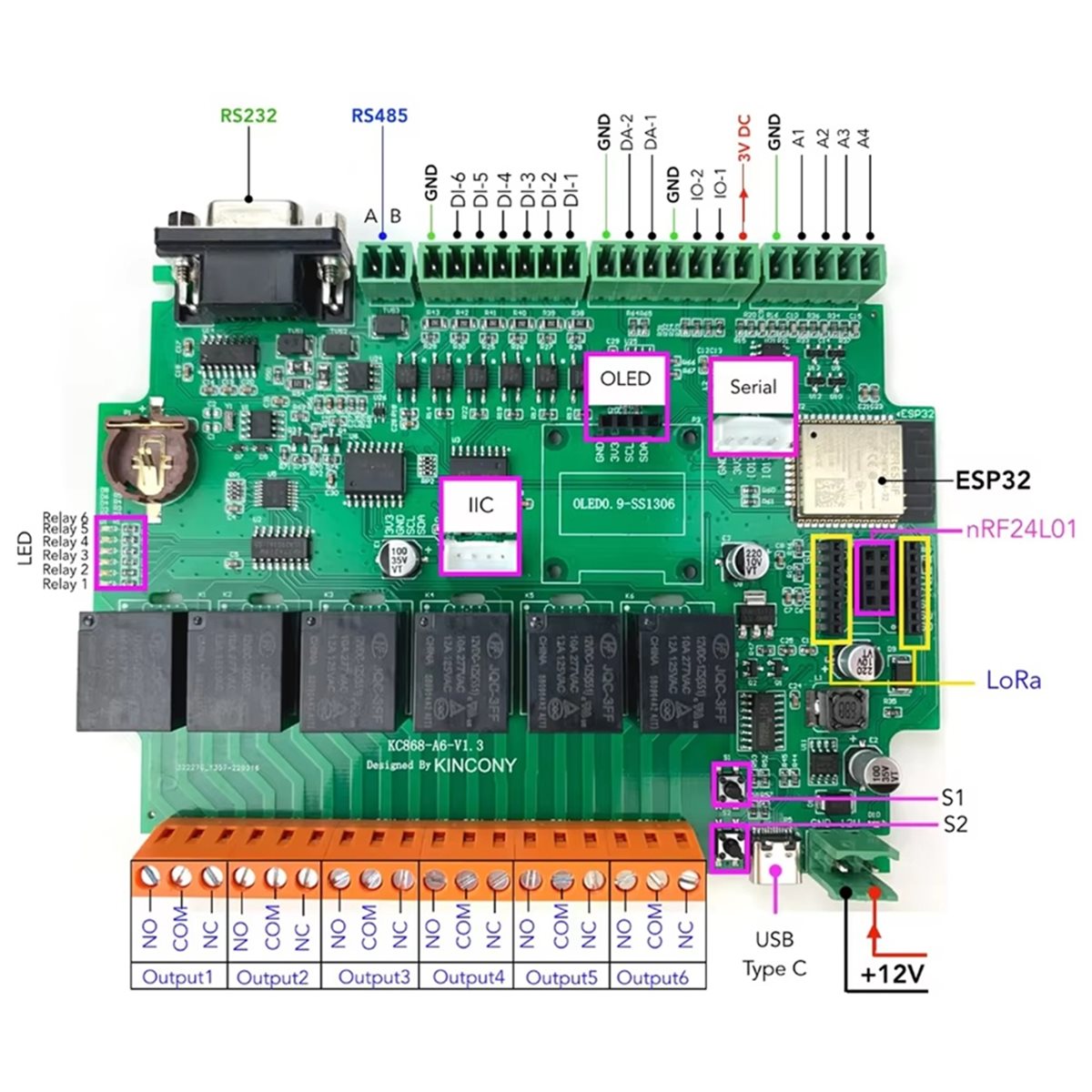 Placa de Desenvolvimento KC868 - Smart Home Mqtt avaliação e preço