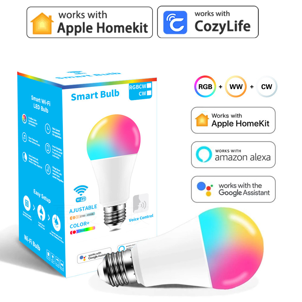 9w wifi homekit lâmpada de luz - Alexa Compatible Bulb avaliação e preço