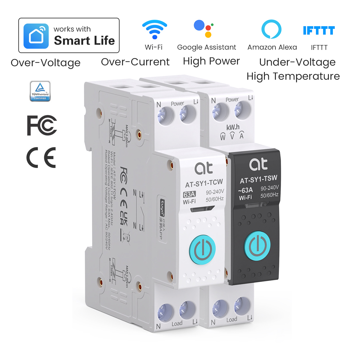 Tuya wifi disjuntor inteligent - Smart Energy Monitor avaliação e preço