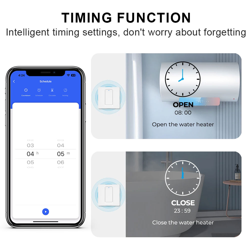 Interruptor inteligente de aqu - Smart Home Google Assistant avaliação e preço