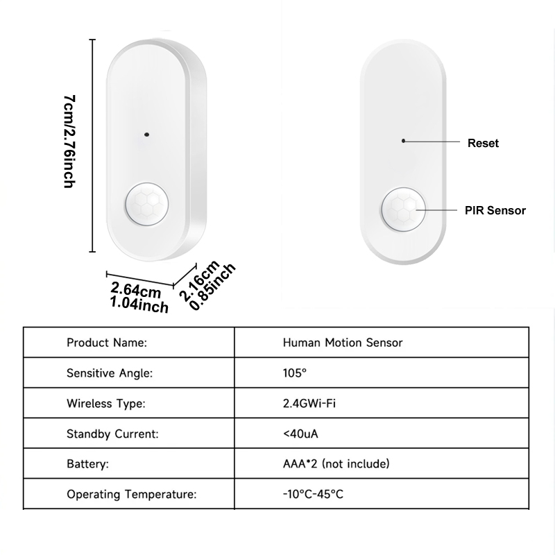 Tuya wifi pir sensor de movime - Smart Home Wiser avaliação e preço