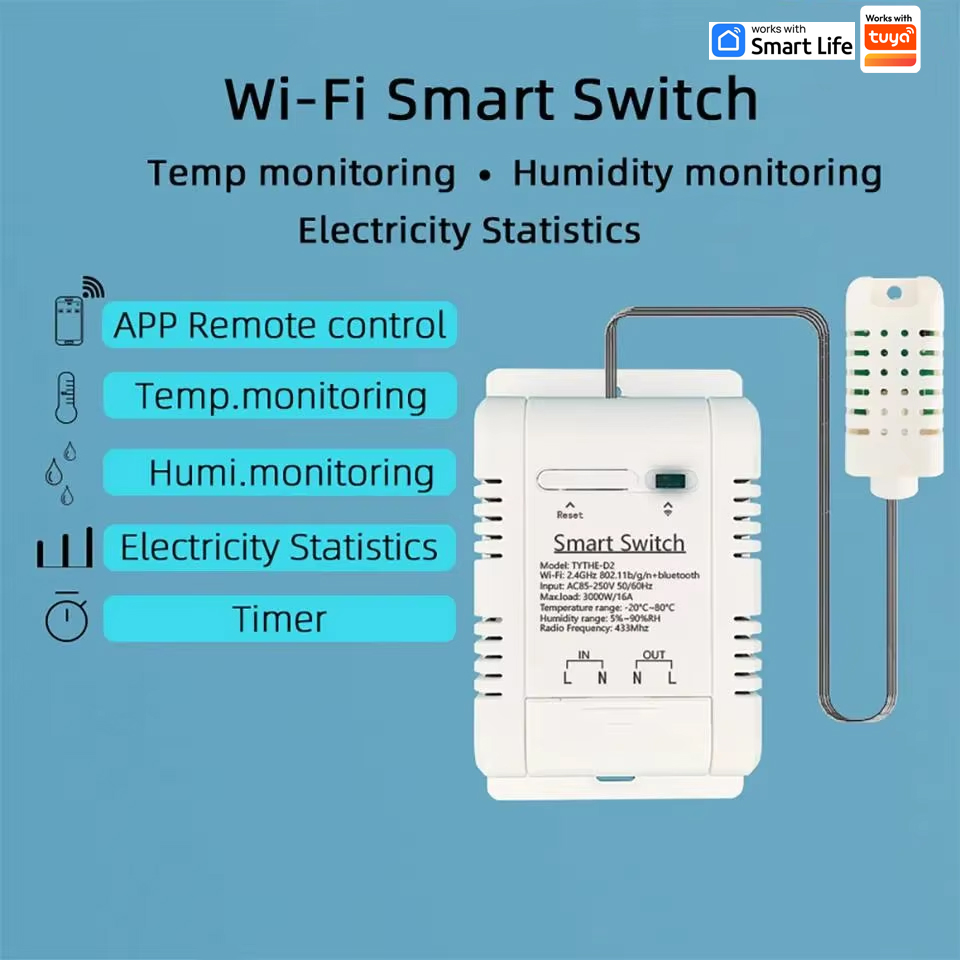 Termostato WiFi Tuya 16A 3000W - Smart Energy Monitor avaliação e preço