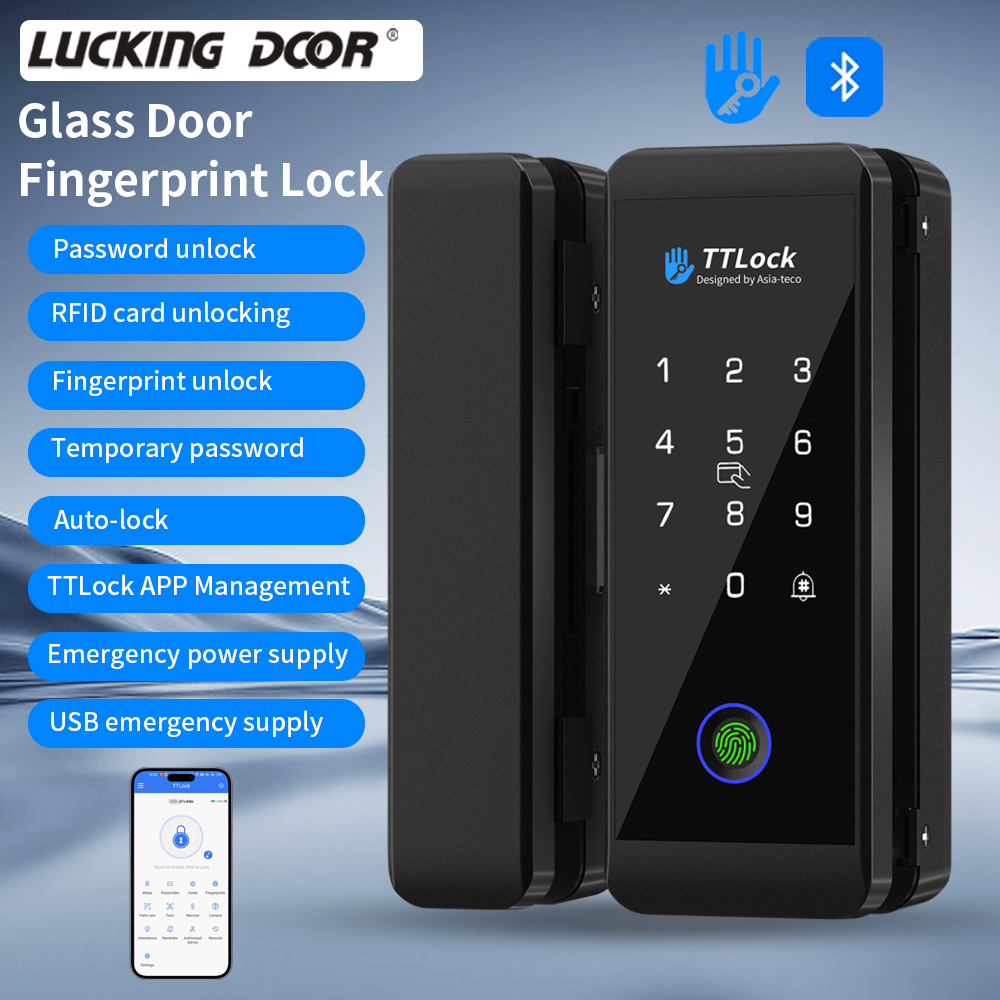 Ttlock fechadura de vidro inte - Smart Home Door Lock avaliação e preço