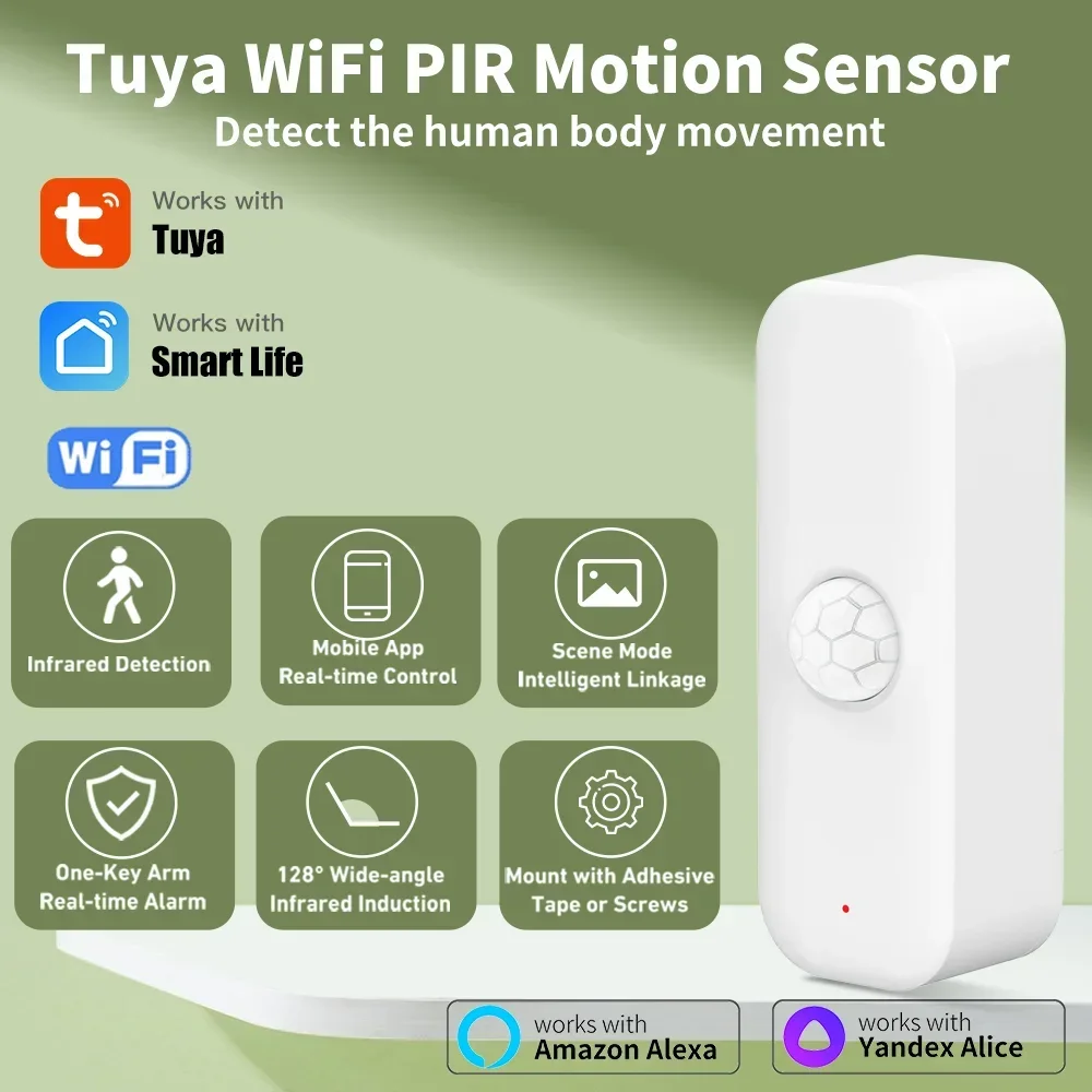 Tuya wifi sensor de movimento  - Smart Home Google Assistant avaliação e preço