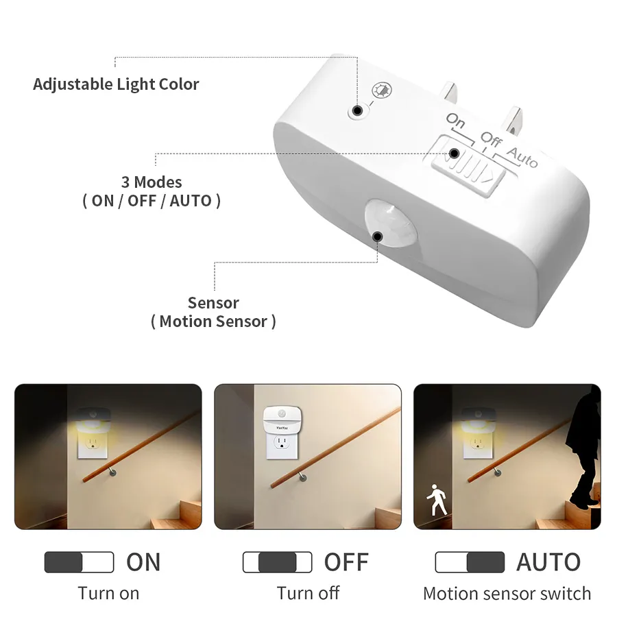 Led night light sensor de movi - Smart Baby Night Light avaliação e preço